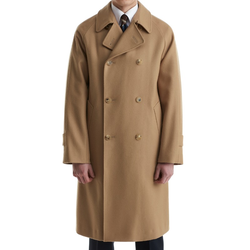 COHERENCE FOUFOU II DOUBLE BALMACAAN COAT X CASHMERE WOOL CAMEL COLOR