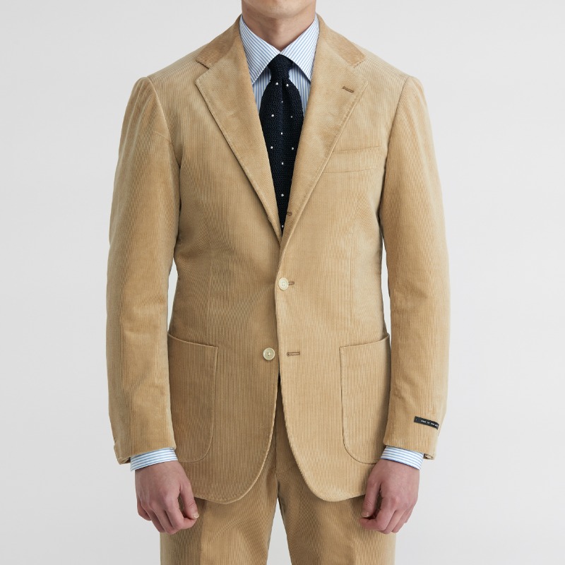 RING JACKET (화이트라벨 등급) X ANDREA SEOUL WHITE LABEL SUITS(SPORTS COAT+PANTS) X ITALY, DUCA VISCONTI BEIGE CORDUROY OUT POCKET SUITS