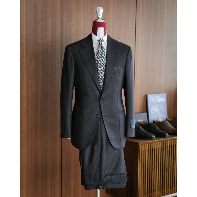 CORALLO ROSSO SUITS(JACKET+PANTS) X ENGLAND, SCABAL CHARCOAL GREY